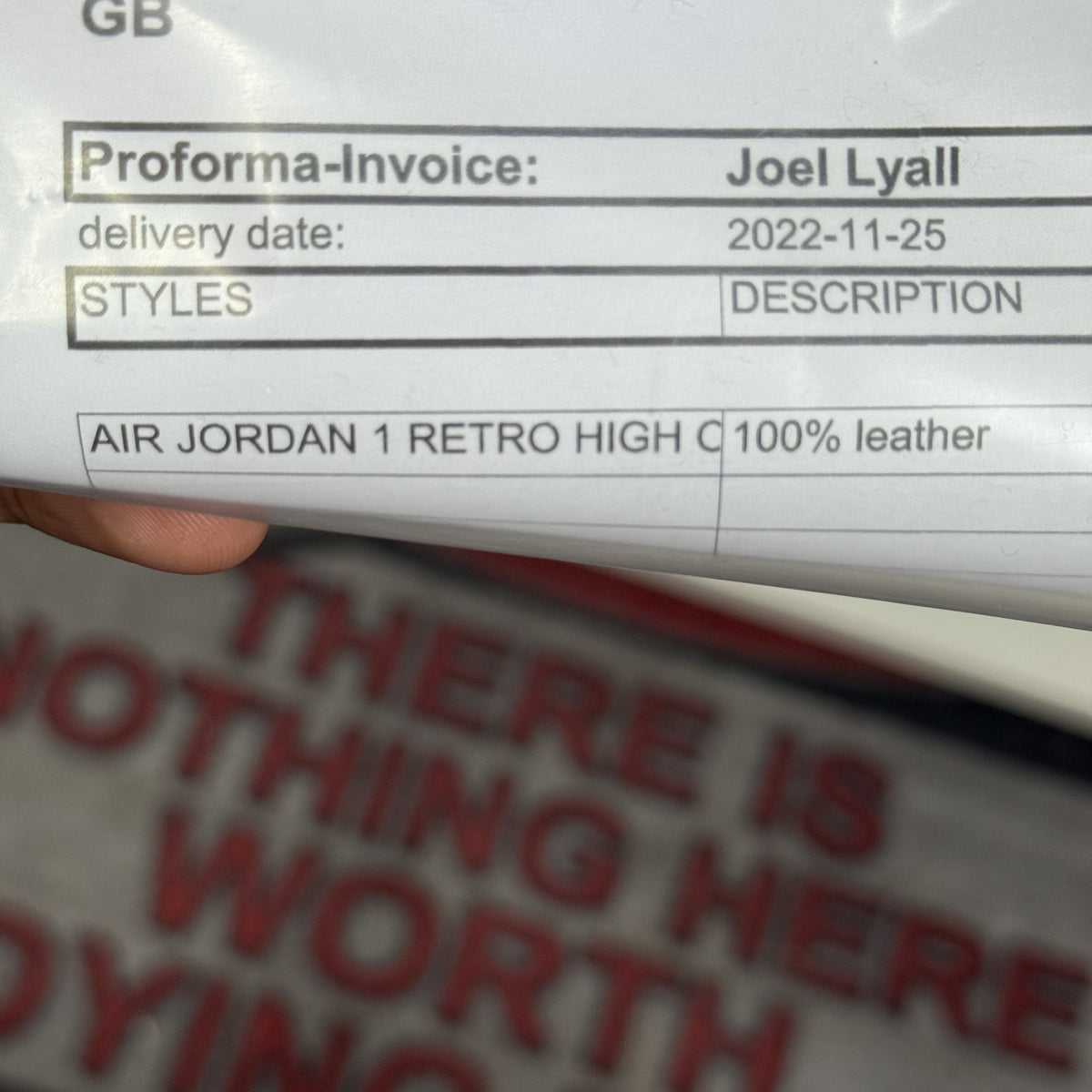 JORDAN 1 LOST AND FOUND