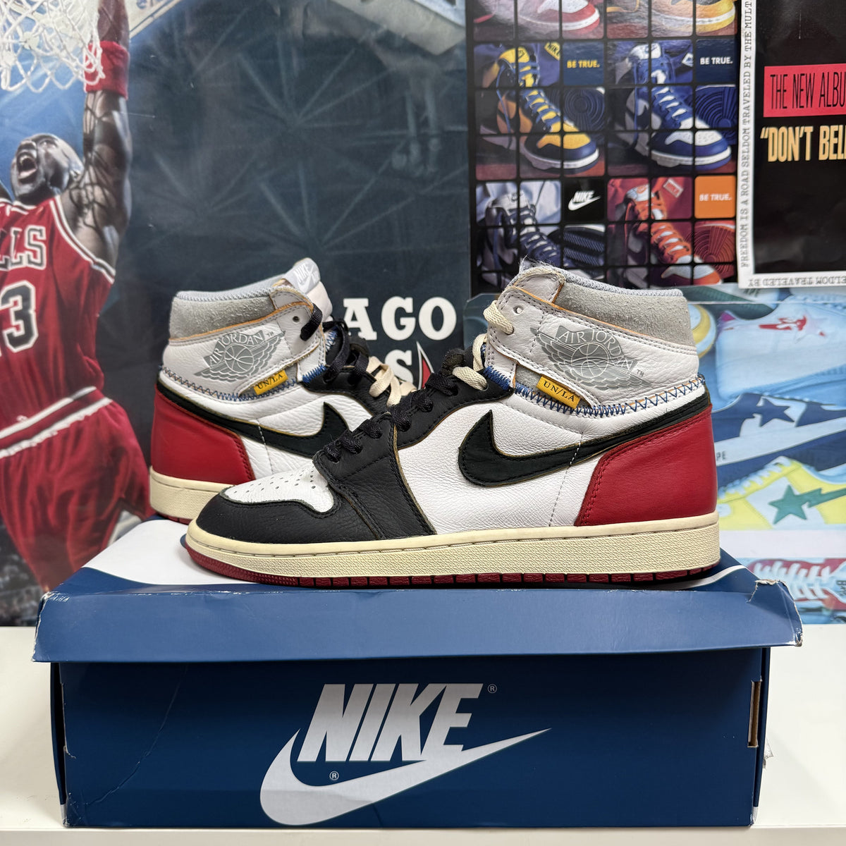 JORDAN 1 UNION BLACK TOE