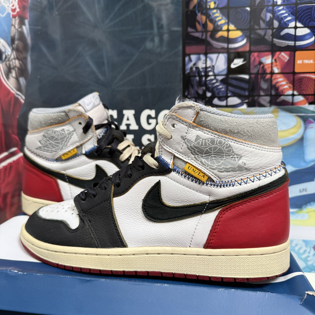 JORDAN 1 UNION BLACK TOE