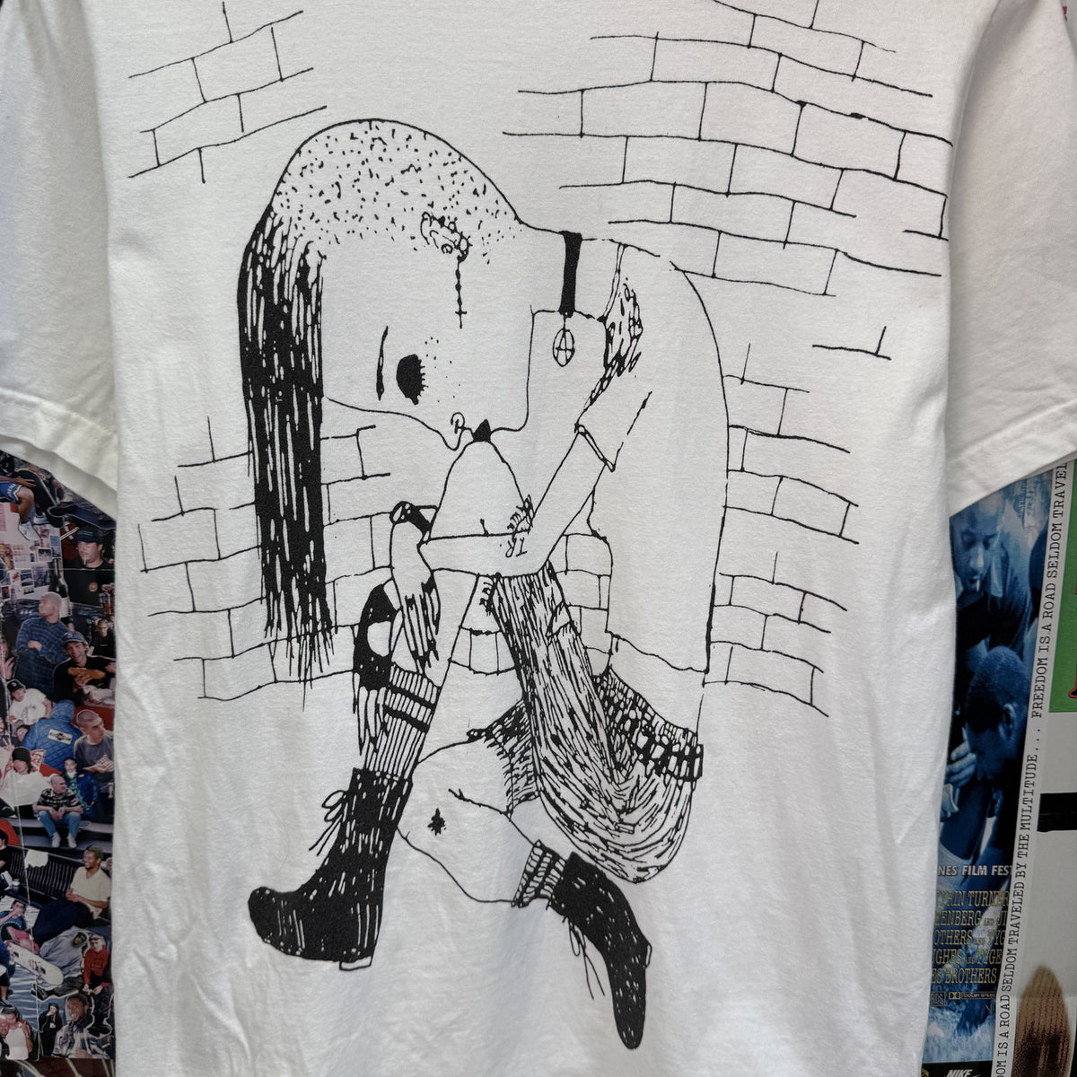 SUPREME Y'S BY YOHJI YAMAMOTO THINKER WHITE TEE