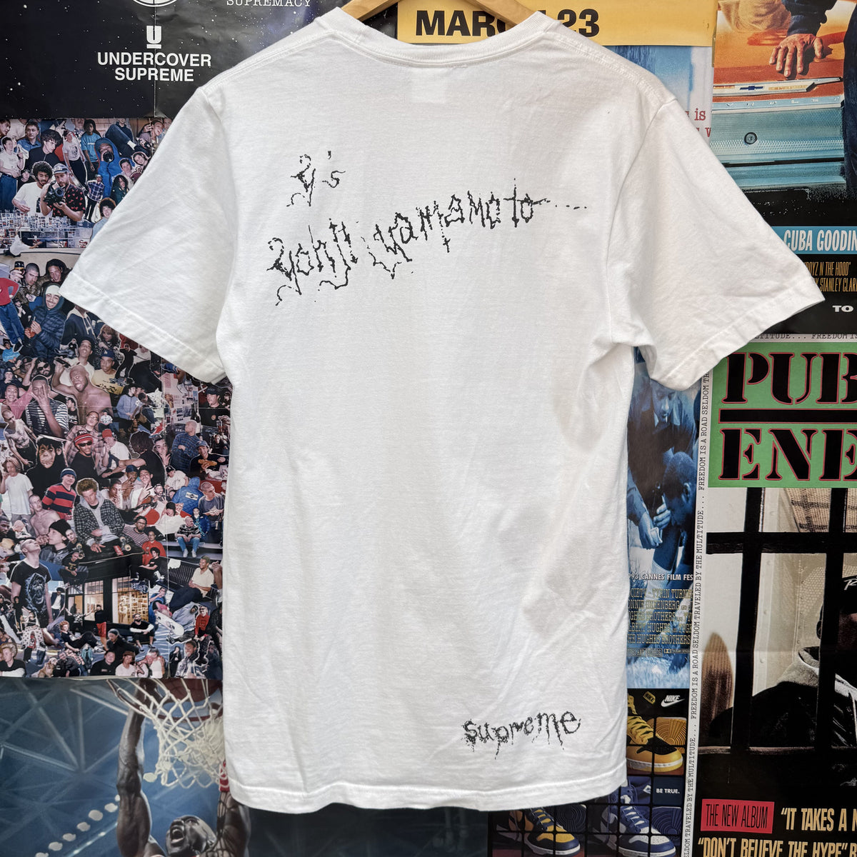 SUPREME Y'S BY YOHJI YAMAMOTO THINKER WHITE TEE