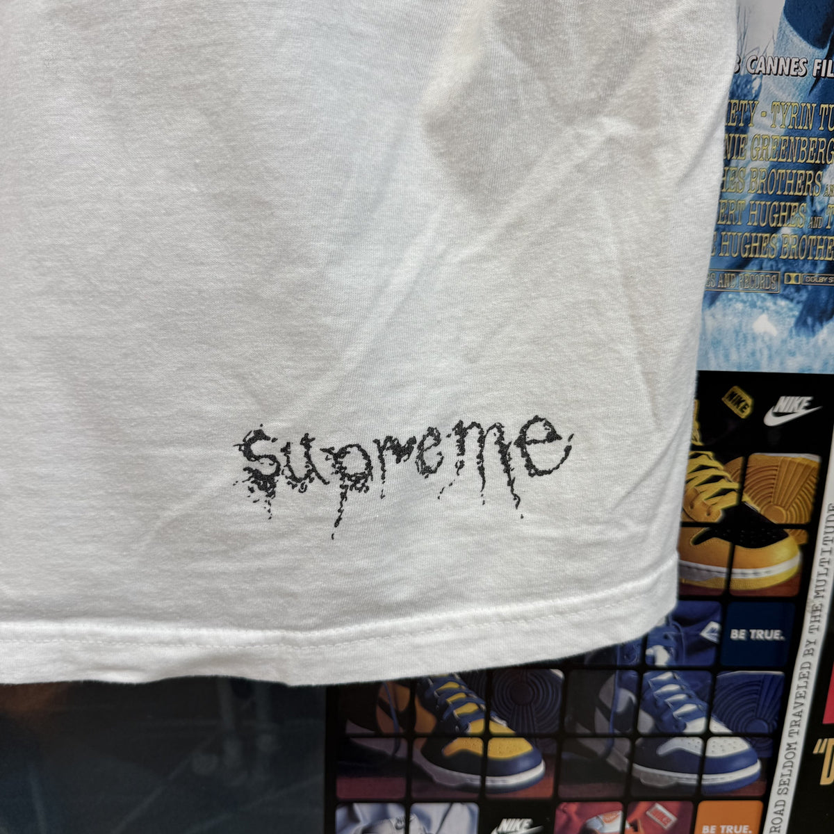 SUPREME Y'S BY YOHJI YAMAMOTO THINKER WHITE TEE