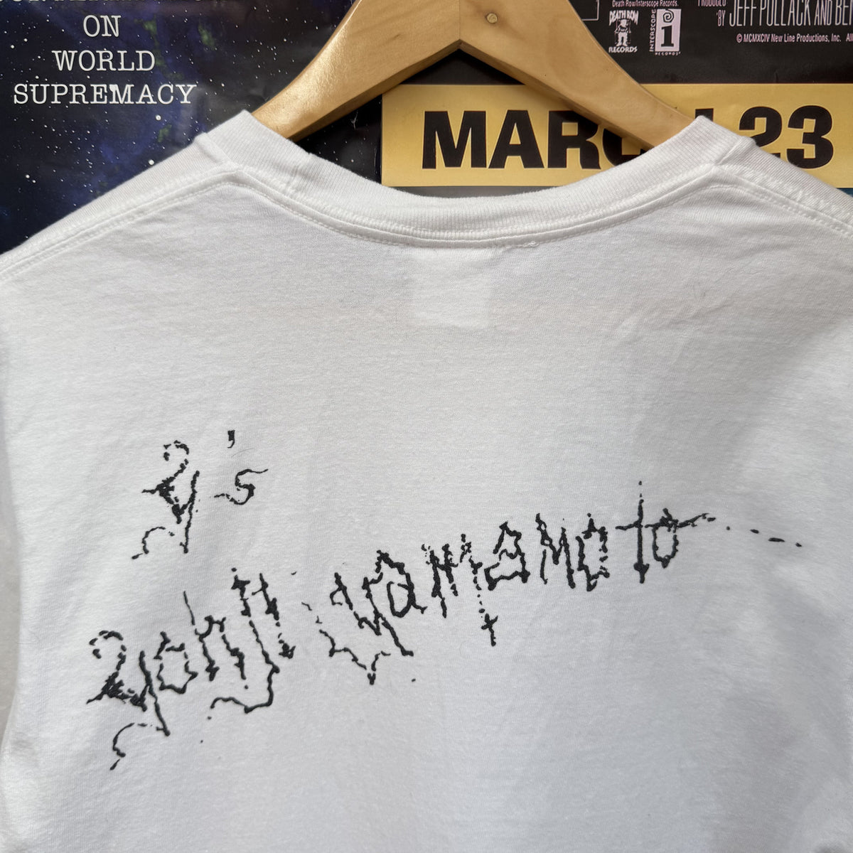 SUPREME Y'S BY YOHJI YAMAMOTO THINKER WHITE TEE