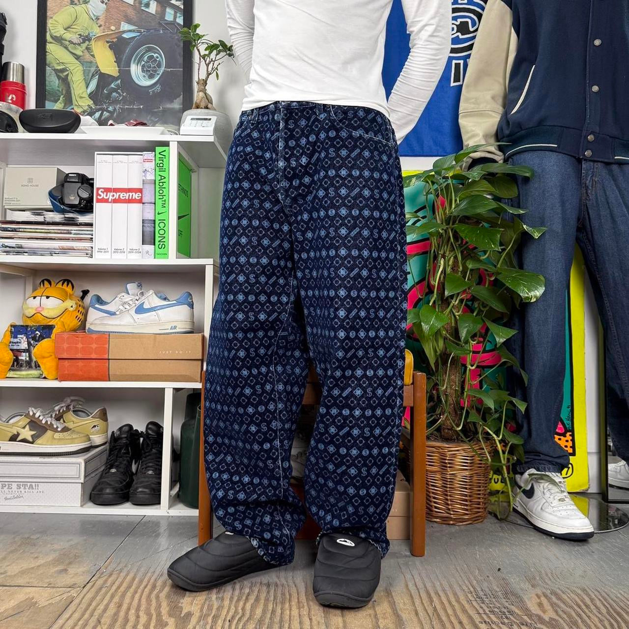 SUPREME FW24 FLOCKED LOOOSE FIT JEANS