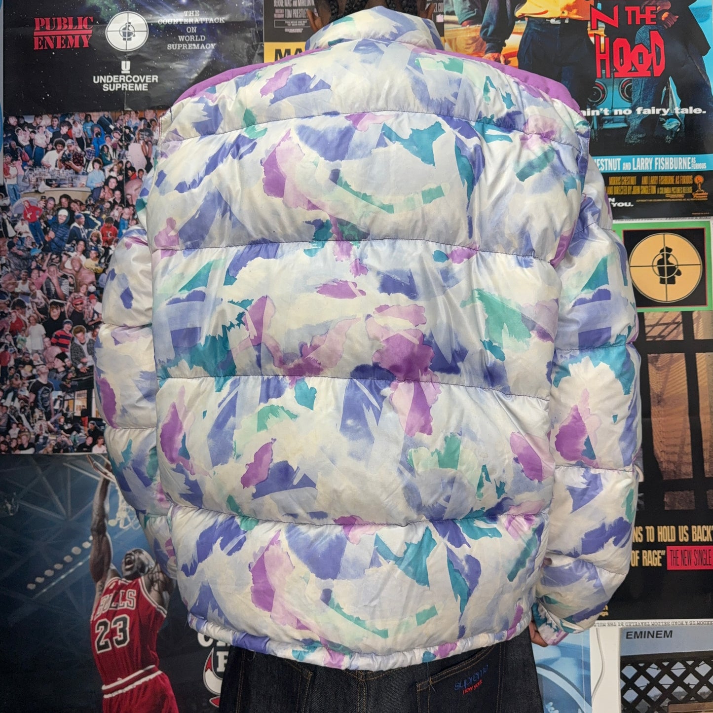 MONCLER GRENOBLE 1980s 2 IN 1 DOWN PUFFER JACKET