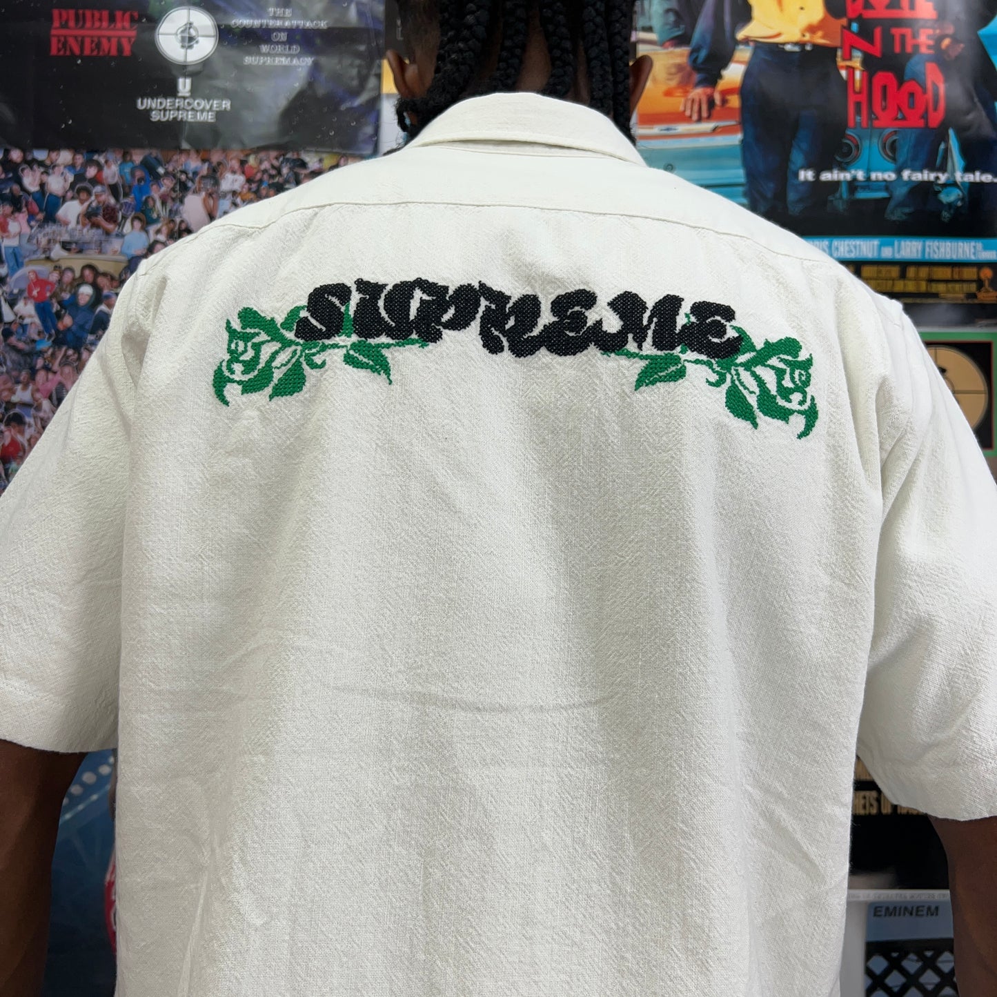 SUPREME SS23 NEEDLEPOINT SHIRT