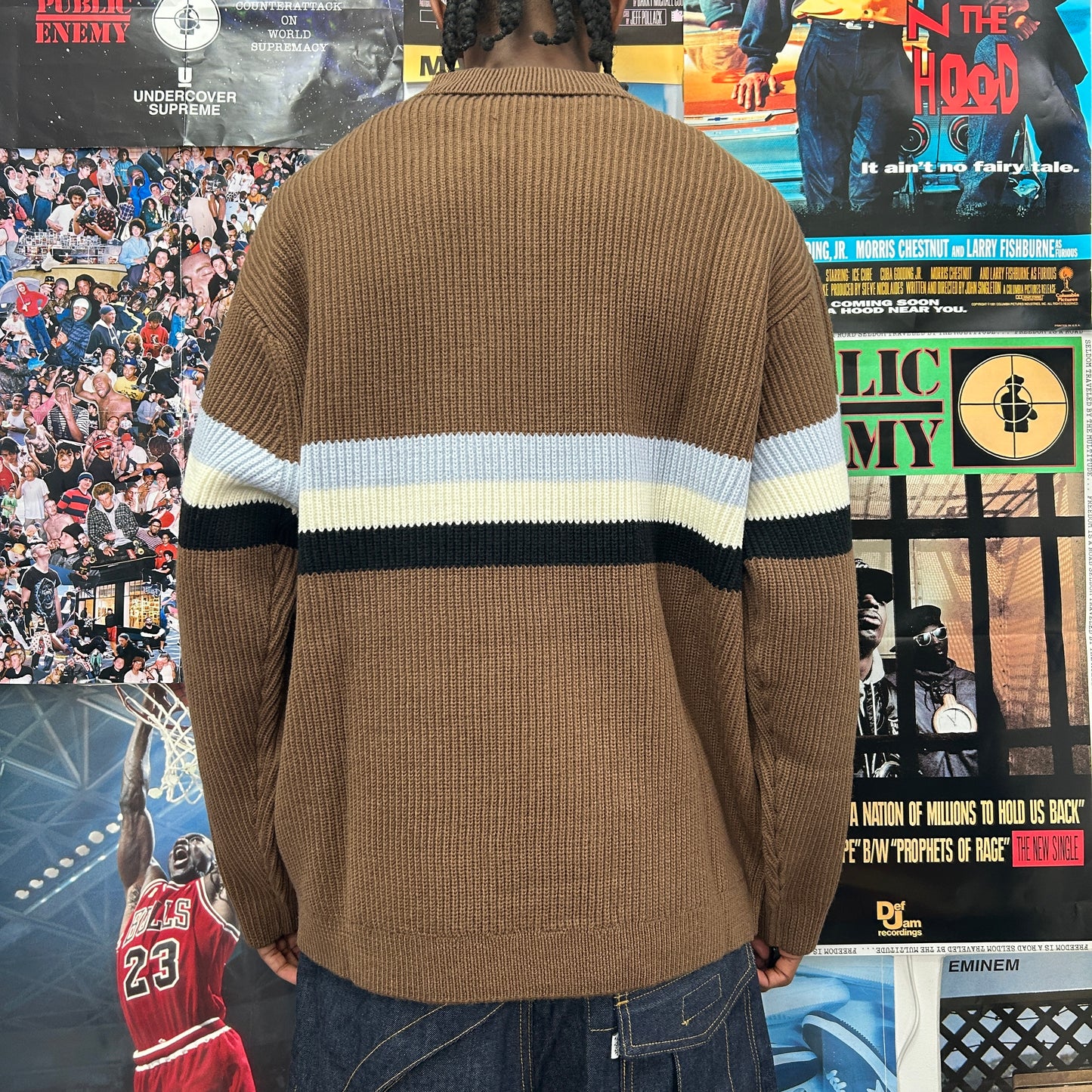SUPREME FW23 SMALL BOX POLO SWEATER