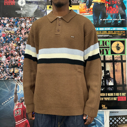 SUPREME FW23 SMALL BOX POLO SWEATER