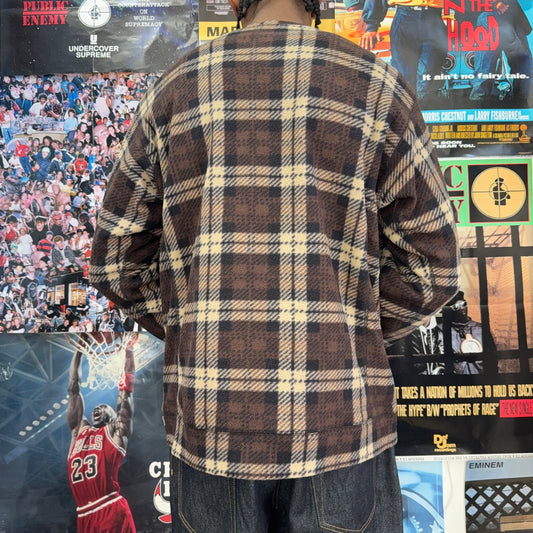 SUPREME EARLY 2000s CHECK FLEECE TOP