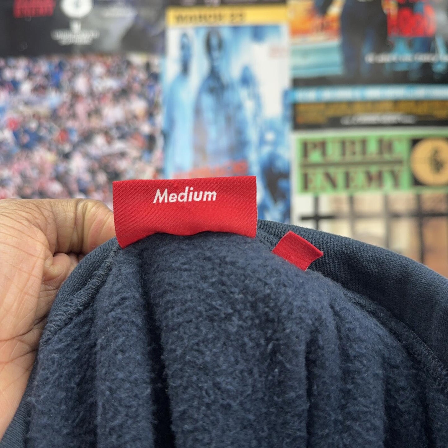 SUPREME FW25 WASHED OLD ENGLISH HOODIE