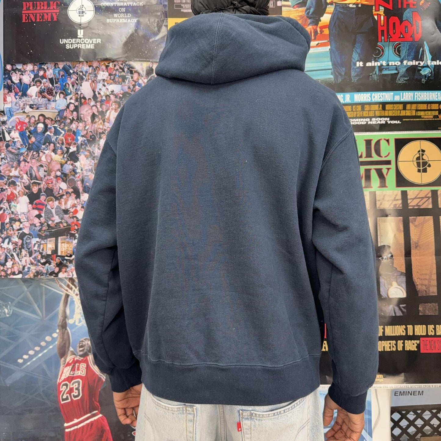 SUPREME FW25 WASHED OLD ENGLISH HOODIE