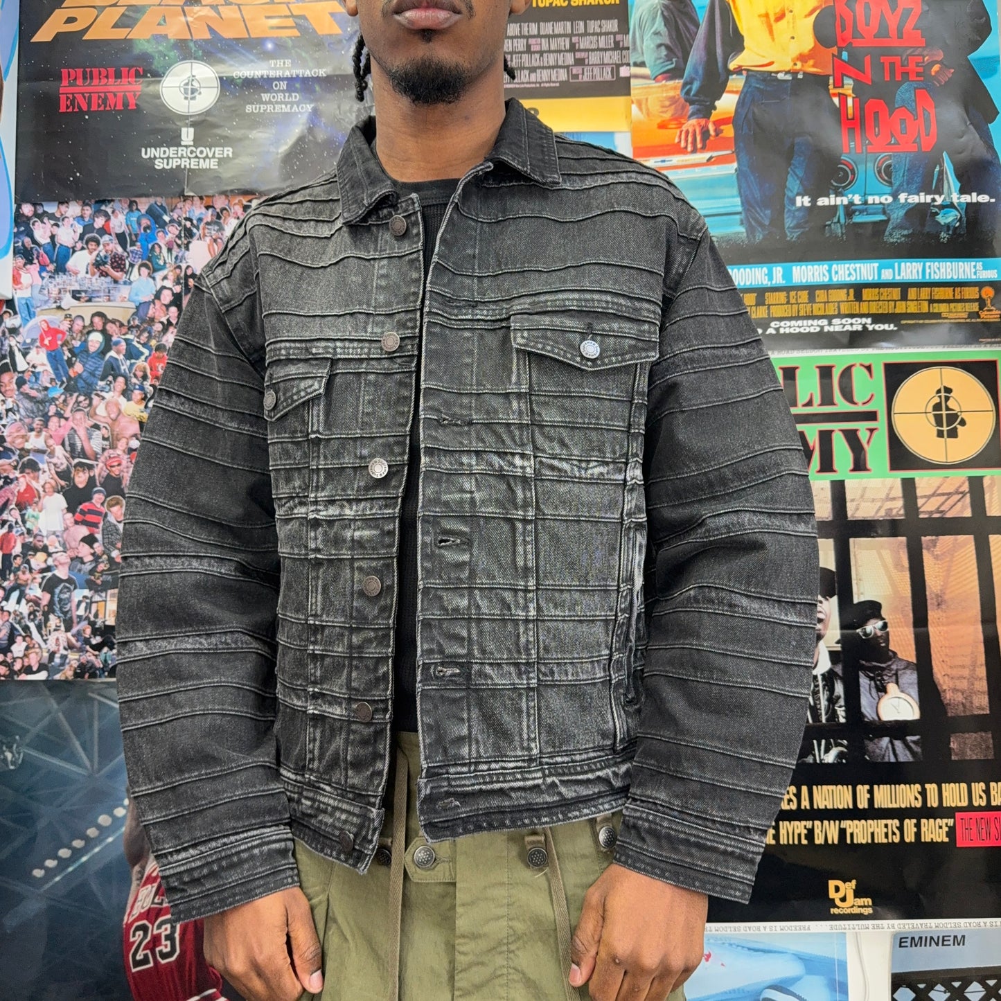 SUPREME FW22 LAYERED DENIM TRUCKER JACKET