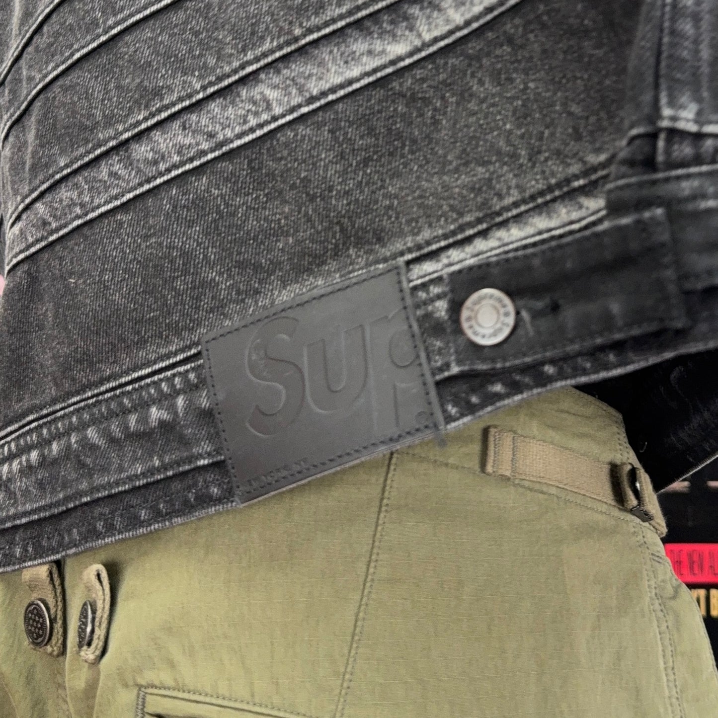 SUPREME FW22 LAYERED DENIM TRUCKER JACKET