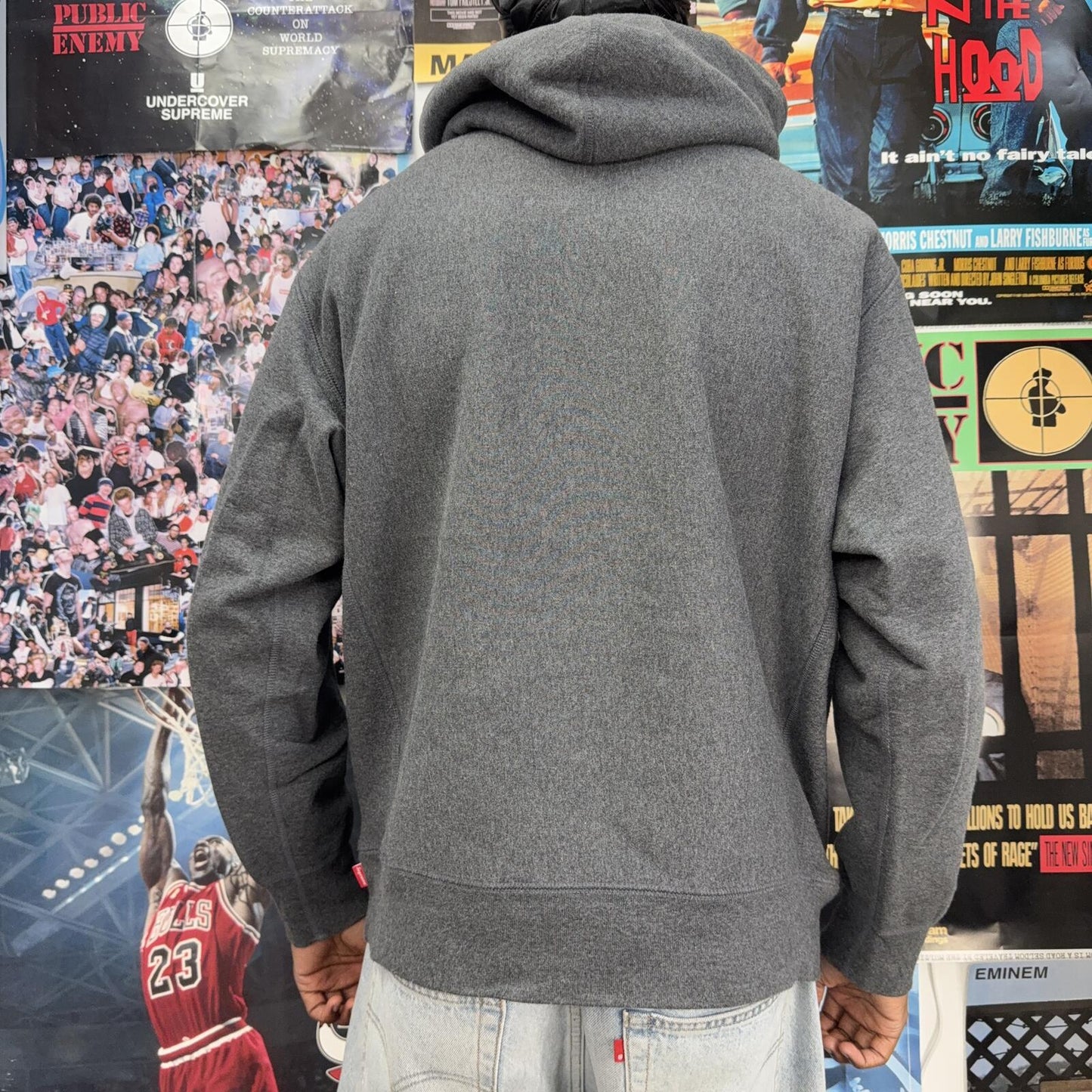 SUPREME FW21 DARK GREY BOX LOGO HOODIE