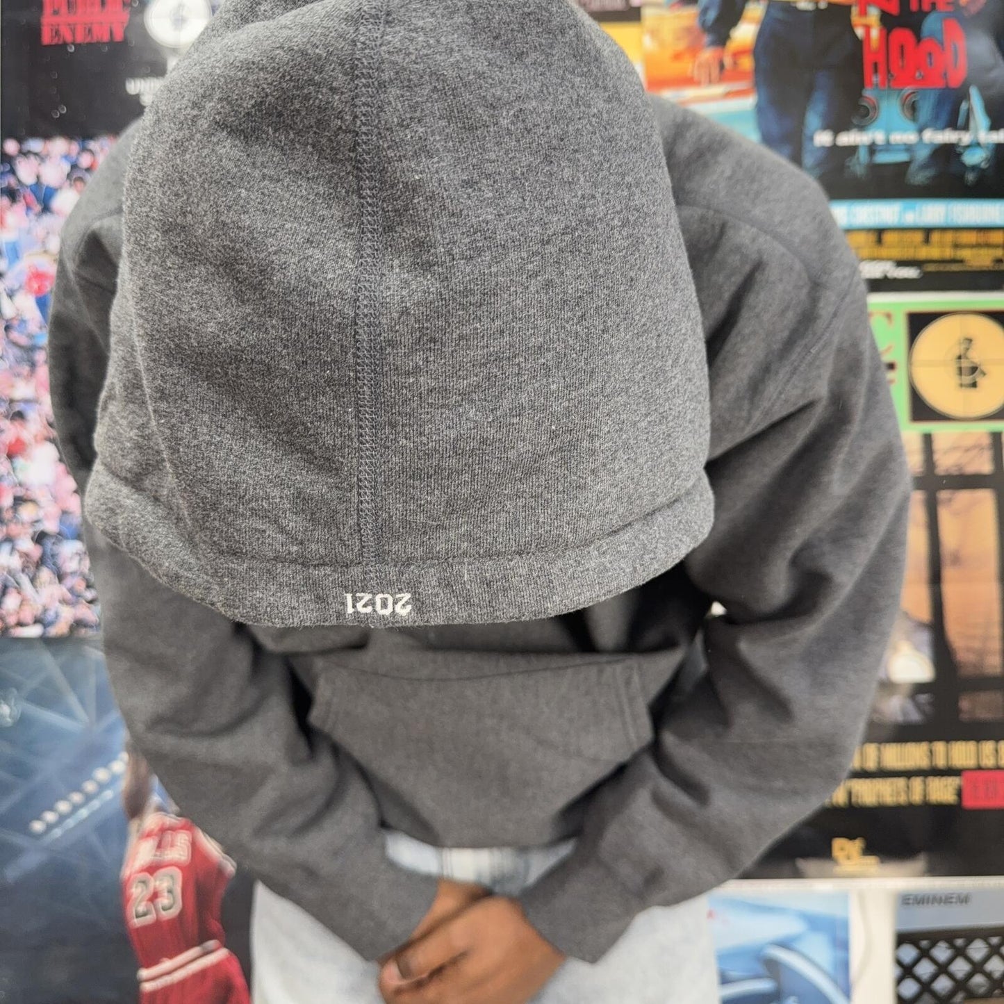 SUPREME FW21 DARK GREY BOX LOGO HOODIE