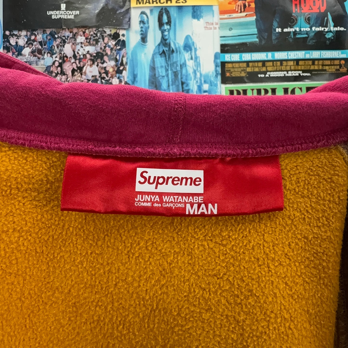 SUPREME JUNYA WATANABE CDG MAN FW21 ZIP UP HOODIE