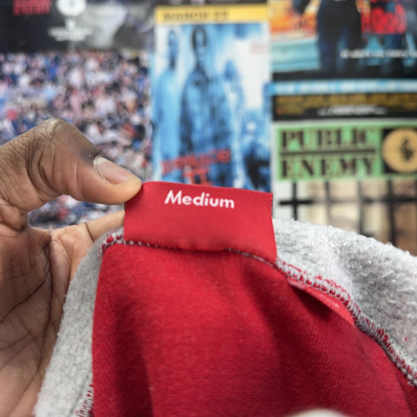 SUPREME SS23 INSIDE OUT GREY BOX LOGO HOODIE