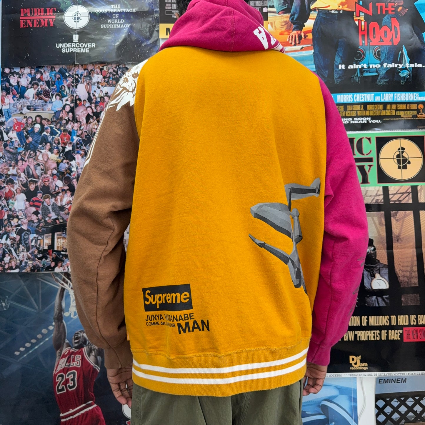 SUPREME JUNYA WATANABE CDG MAN FW21 ZIP UP HOODIE