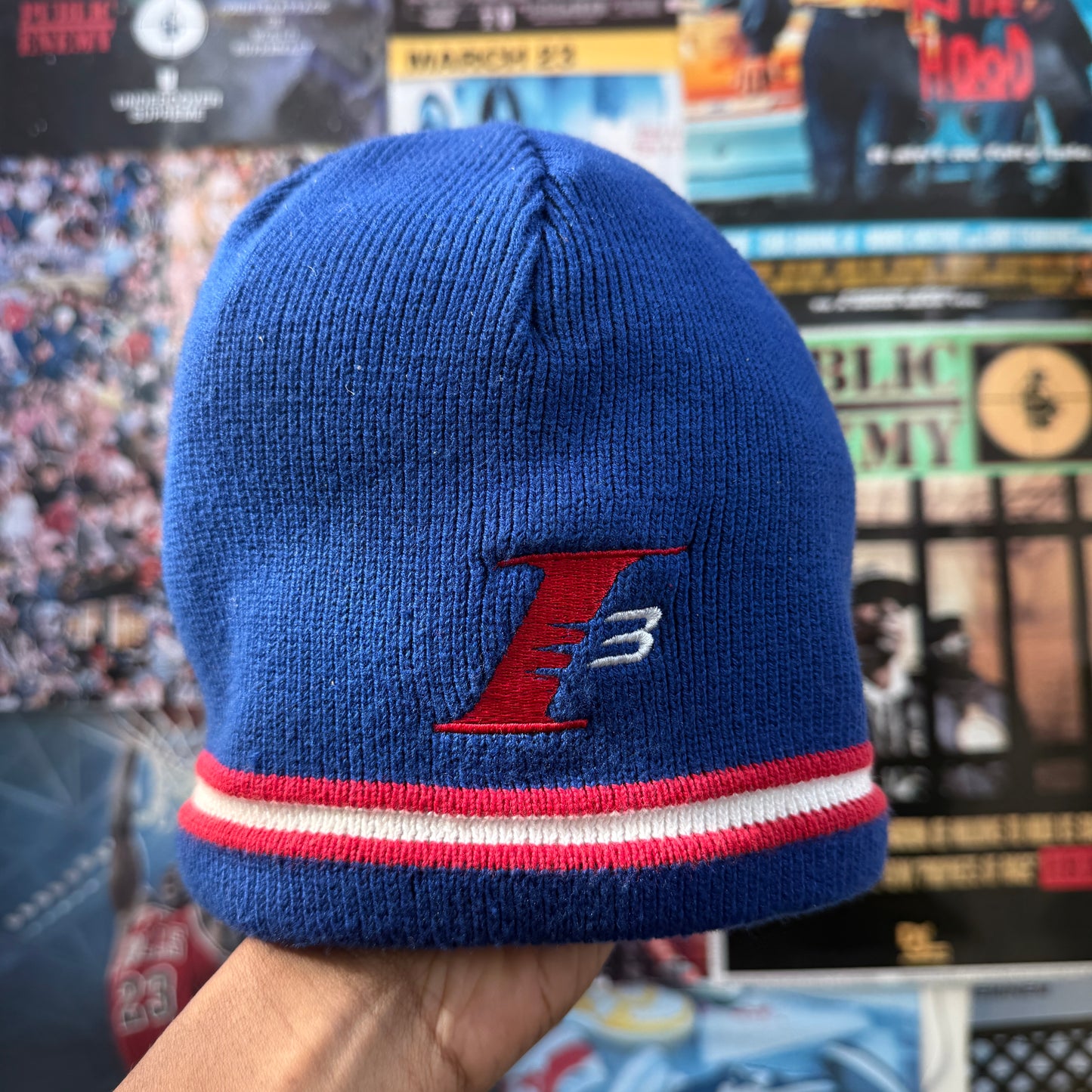 REEBOK VINTAGE ALLEN IVERSON REVERSIBLE BEANIE