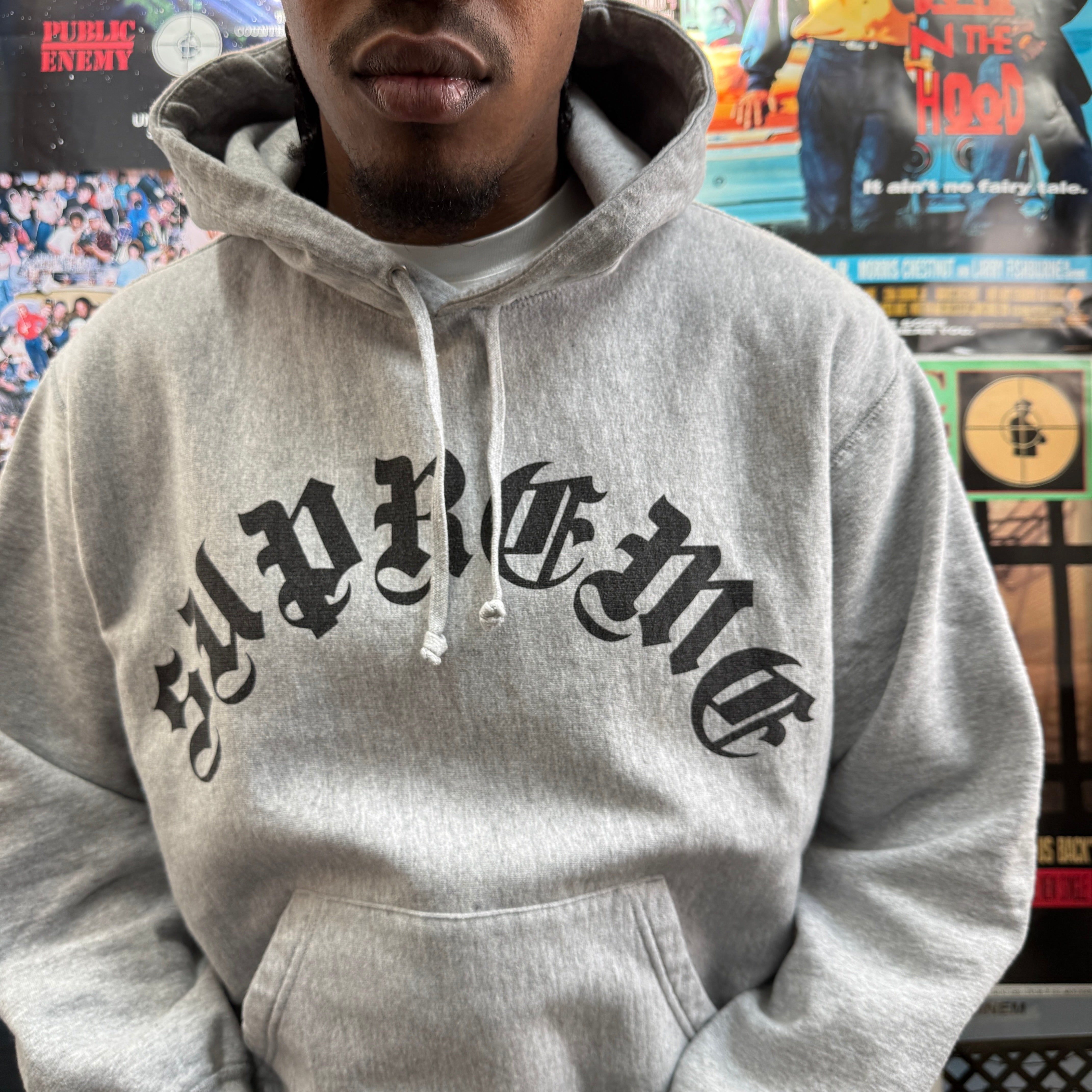 SUPREME GREY HOODIE