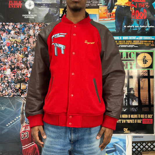 SUPREME SS22 AEON FLUX VARSITY JACKET