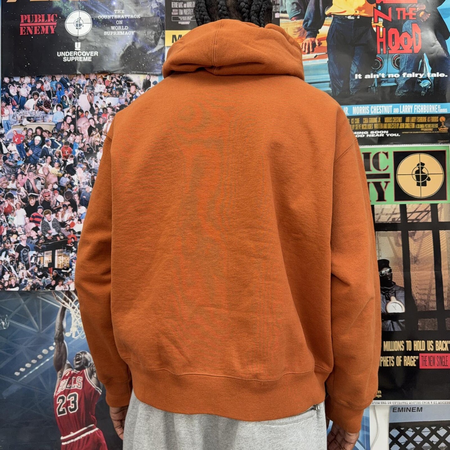 SUPREME FW25 COLLEGIATE APPLIQUE ZIP UP HOODIE