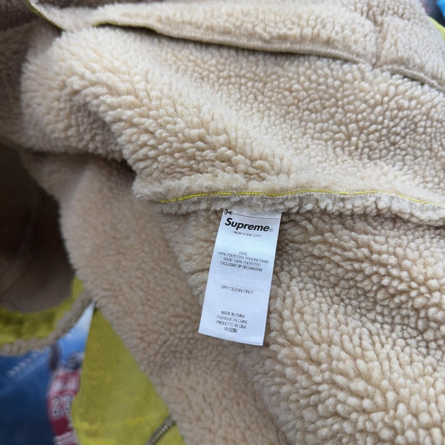 SUPREME SS23 FAUX SHEARLING HOODED JACKET