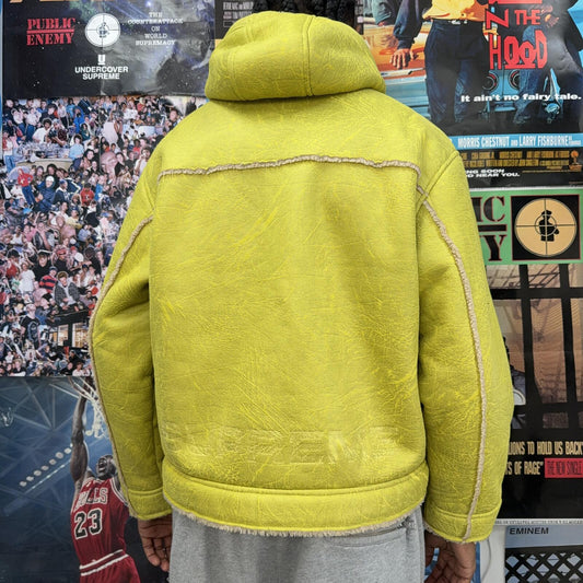 SUPREME SS23 FAUX SHEARLING HOODED JACKET