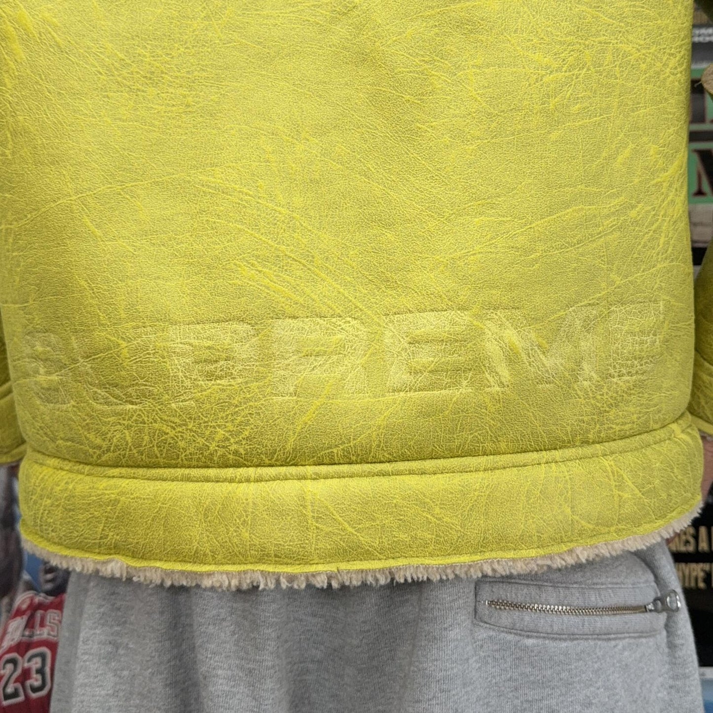 SUPREME SS23 FAUX SHEARLING HOODED JACKET