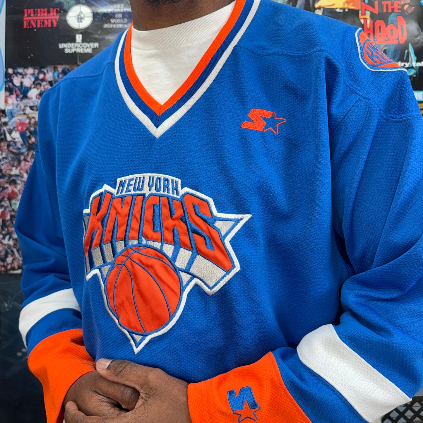 STARTER VINTAGE NEW YORK KNICKS HOCKEY JERSEY