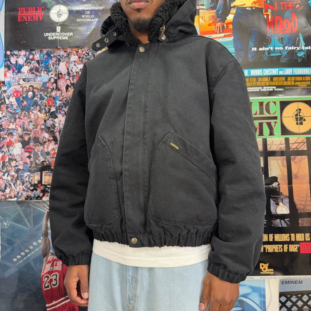 SUPREME FW24 FAUX SHEARLING LINED BOMBER JACKET