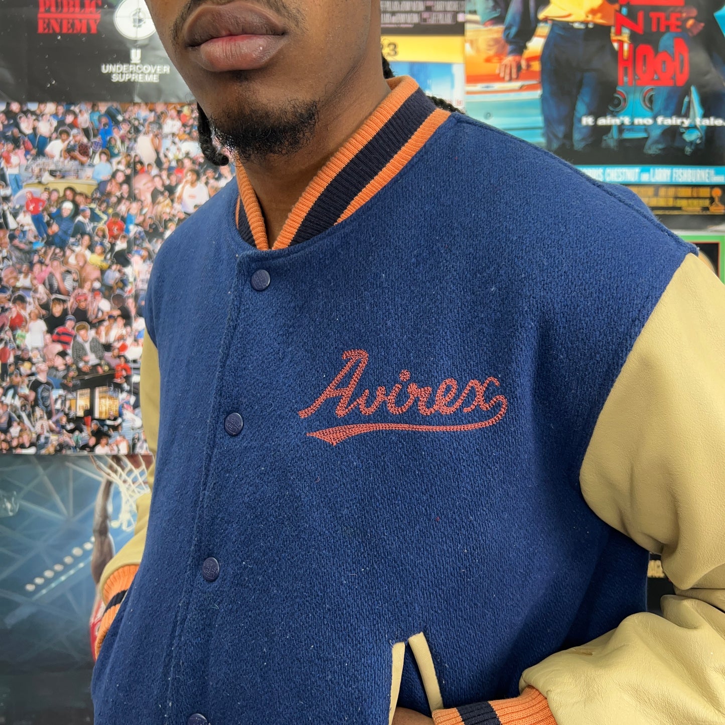 AVIREX NEW YORK 90S VARSITY JACKET
