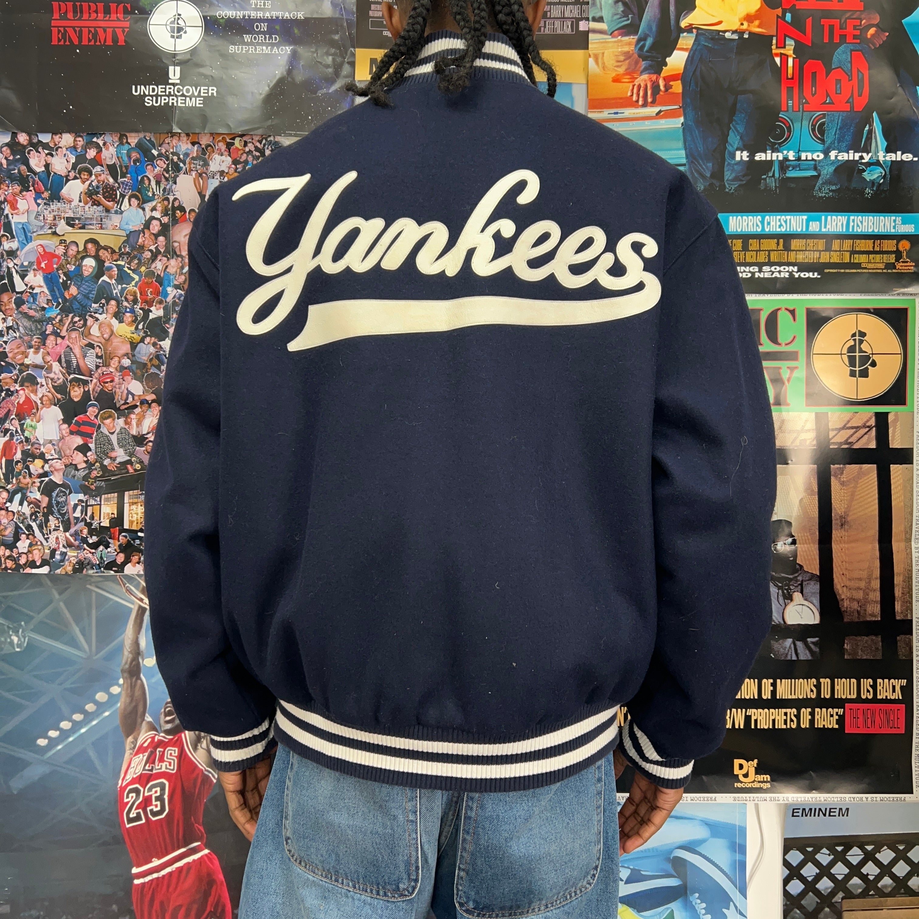 JEFF HAMILTON WOOL NEW YORK YANKEES VARSITY JACKET