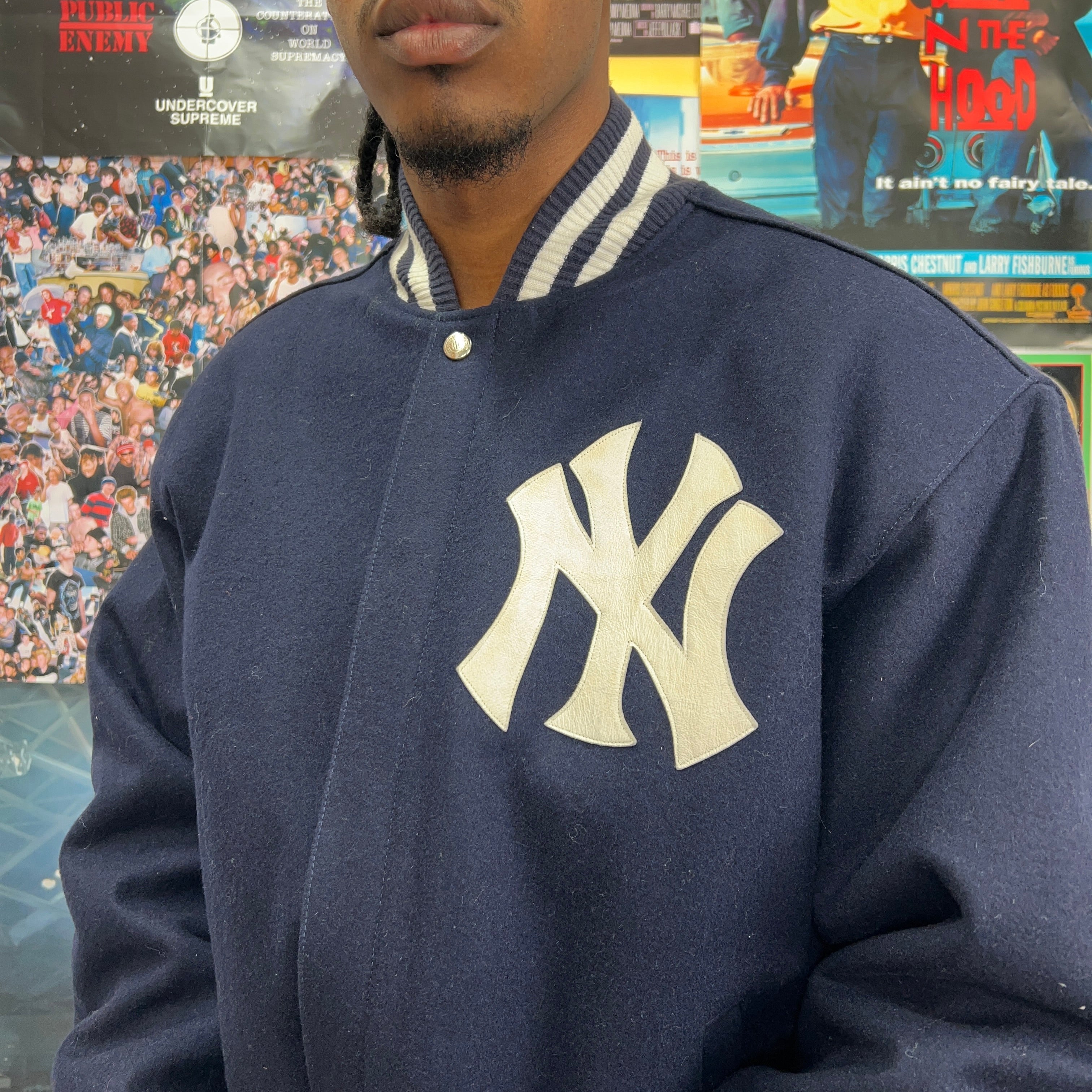 JEFF HAMILTON WOOL NEW YORK YANKEES VARSITY JACKET