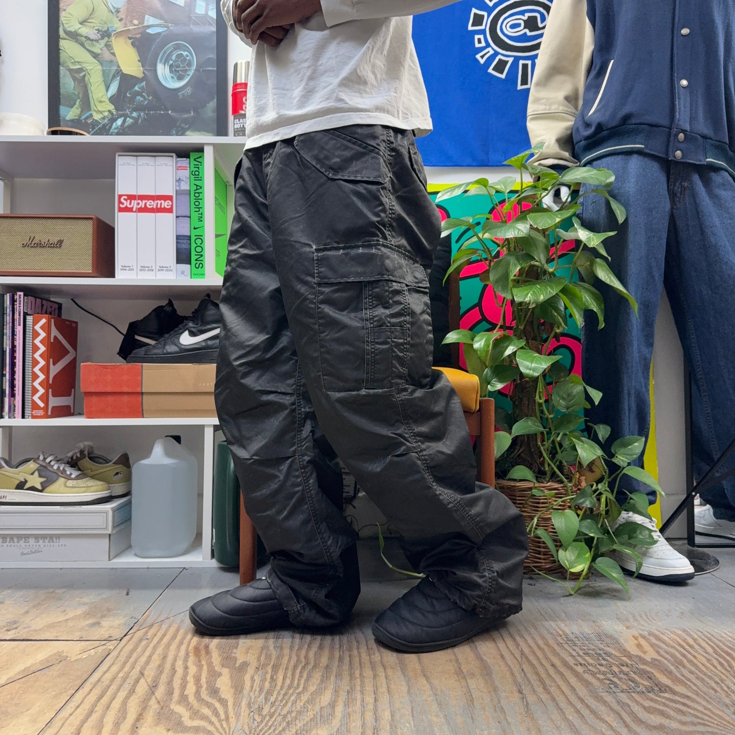 SUPREME FW24 WASHED FLIGHT SATIN CARGO PANT