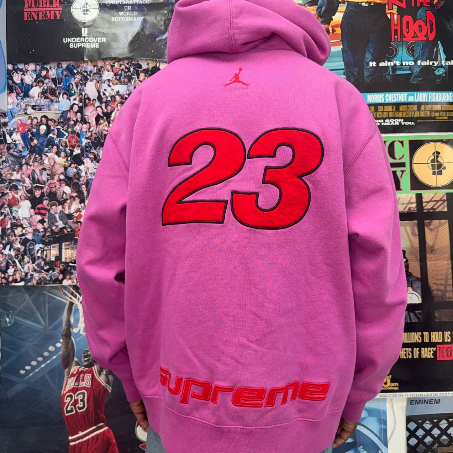SUPREME SS26 PINK JORDAN ZIP UP HOODIE