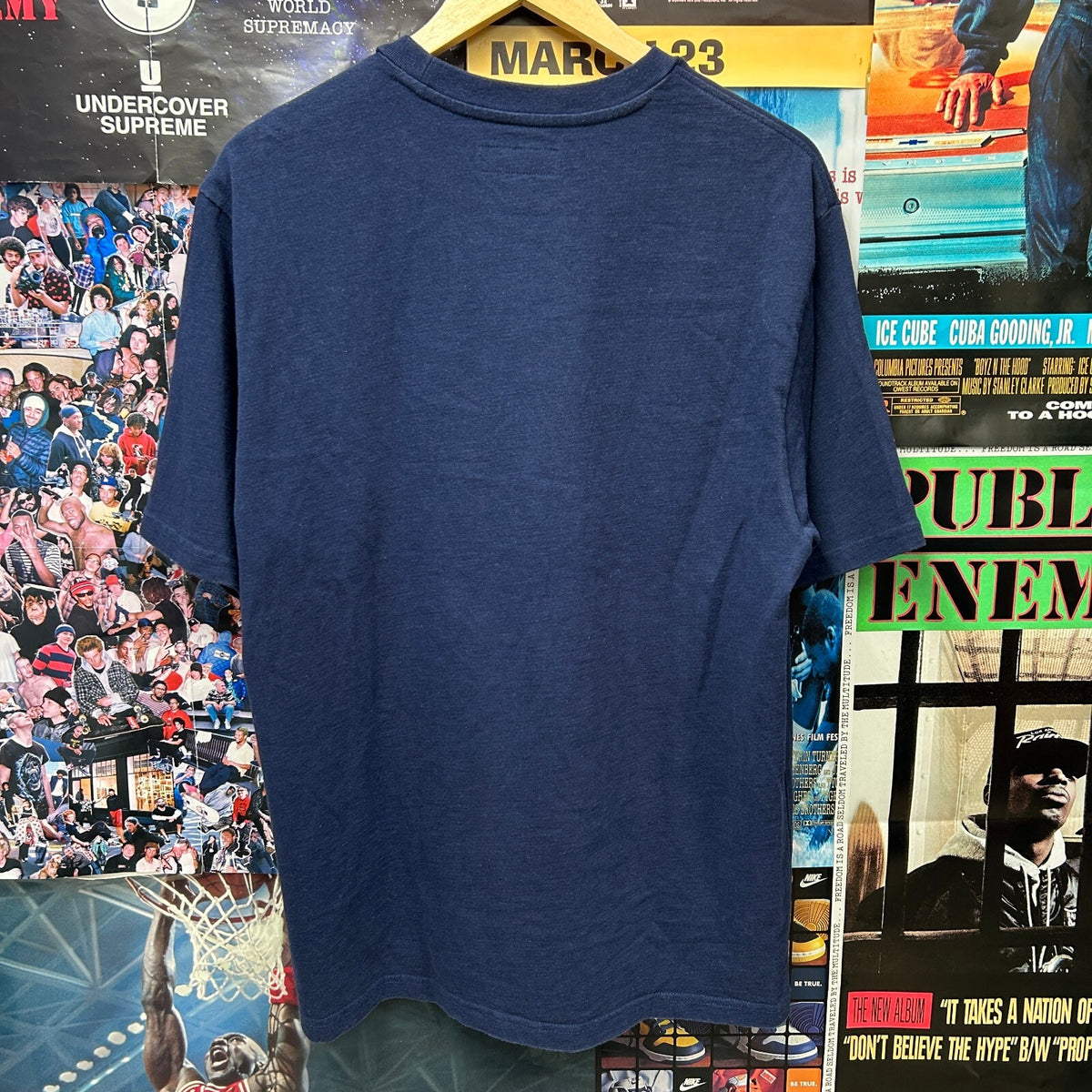SUPREME FW23 DEJA VU NAVY S/S TEE