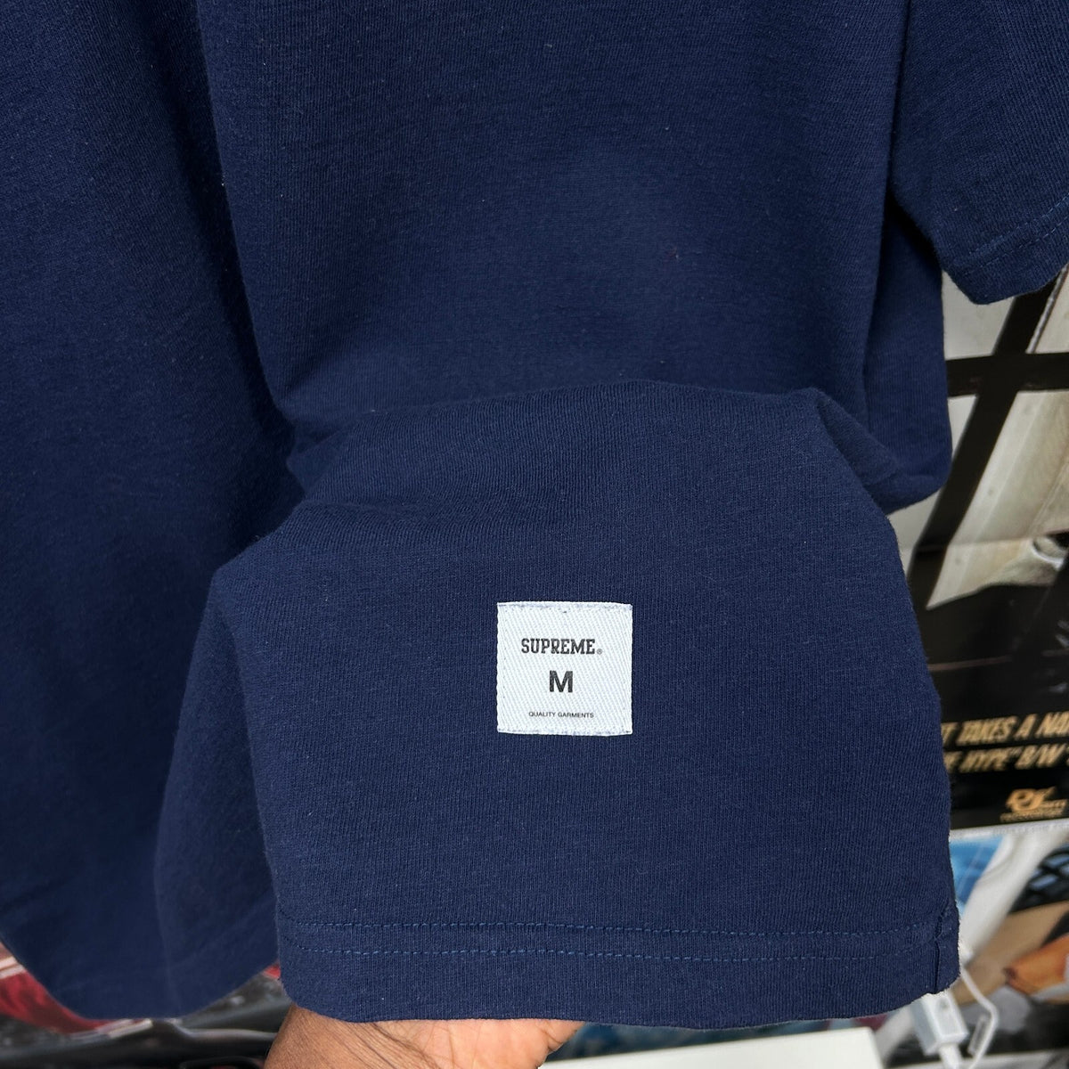 SUPREME FW23 DEJA VU NAVY S/S TEE