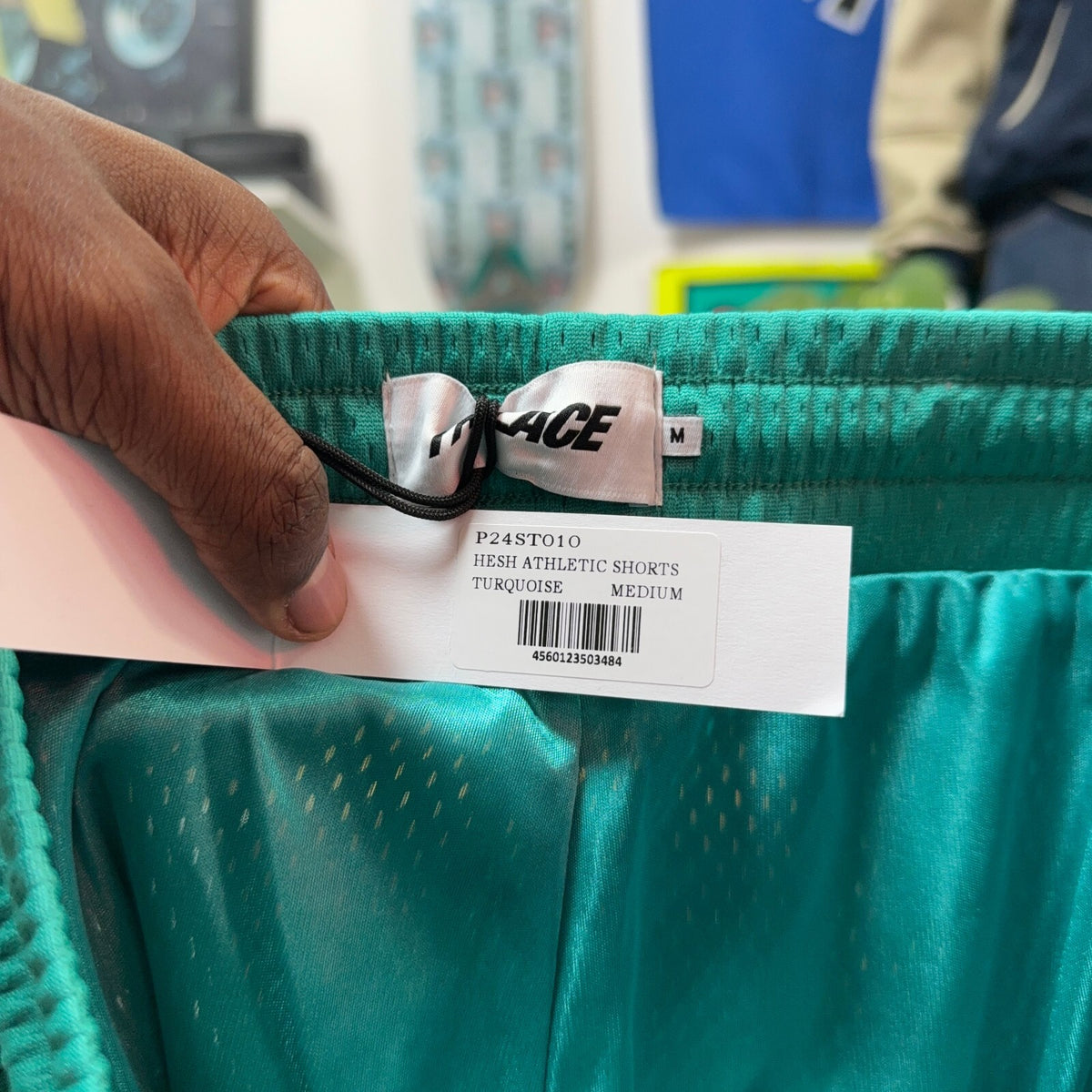PALACE SS23 HESH ATHLETIC SHORTS TURQOUISE