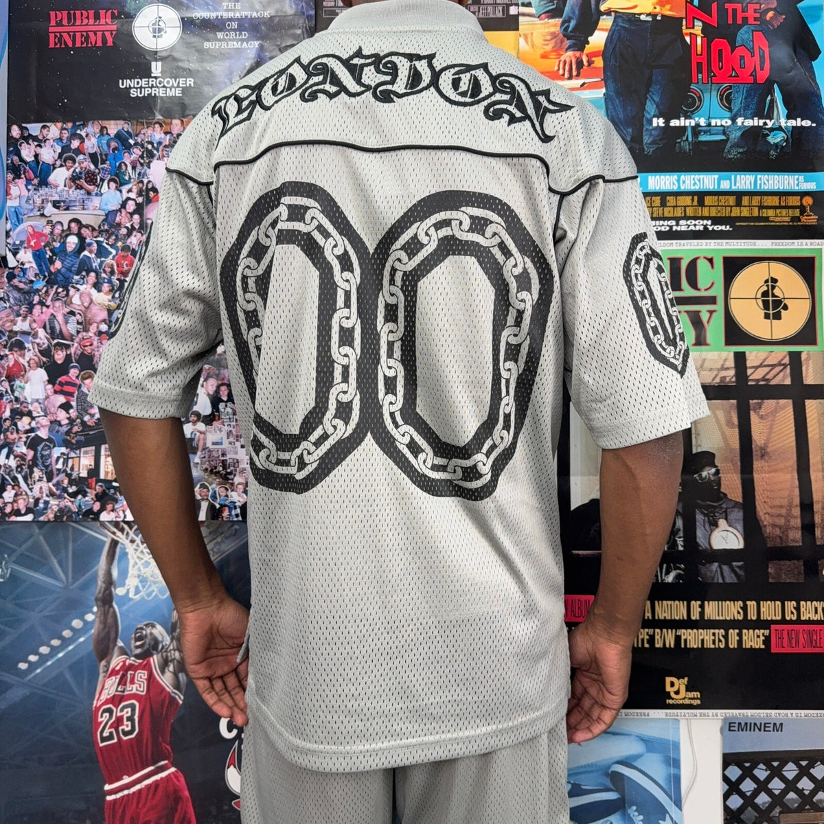 PALACE HESH ATHLETIC TOP GREY