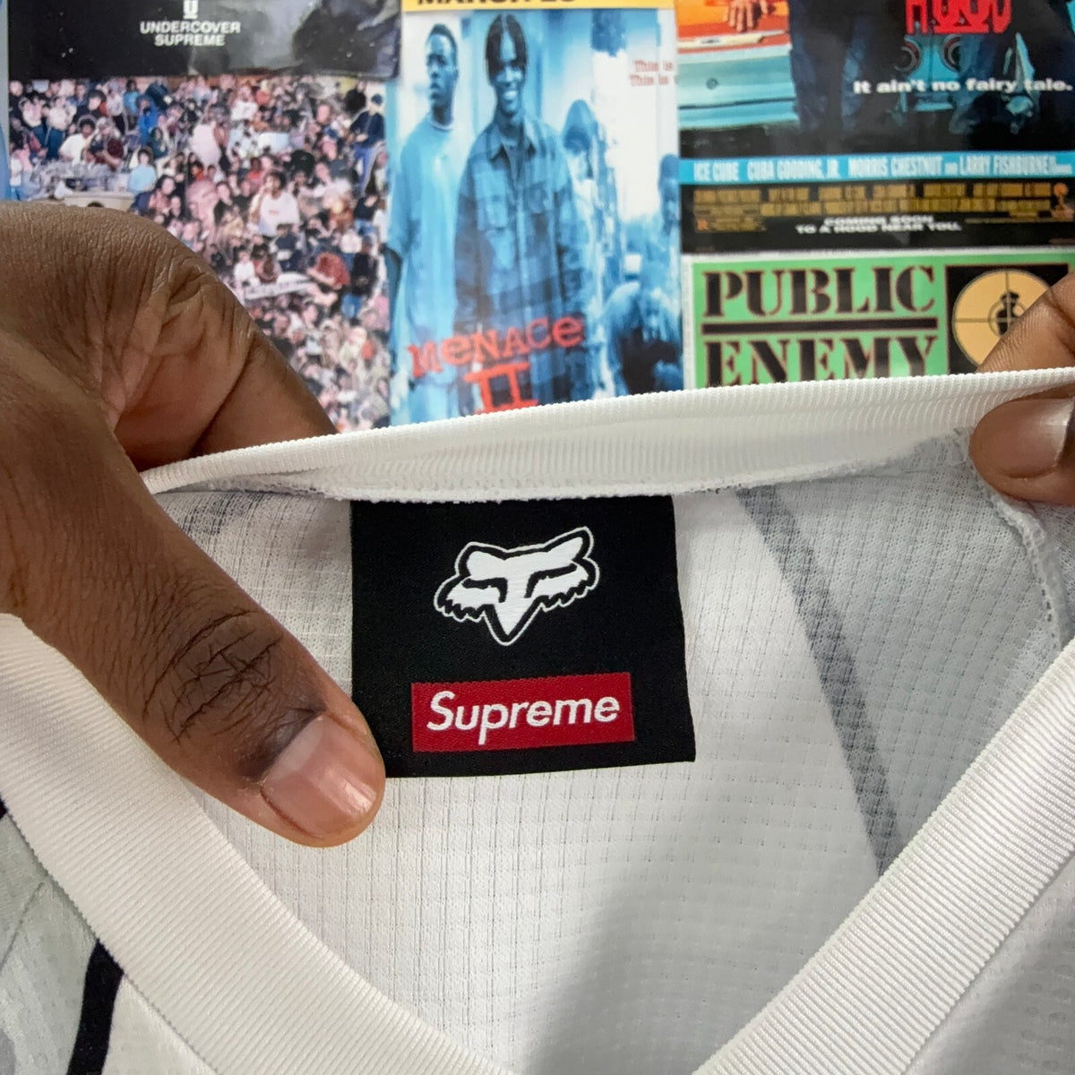 SUPREME FW25 FOX RACING DMX WHITE JERSEY