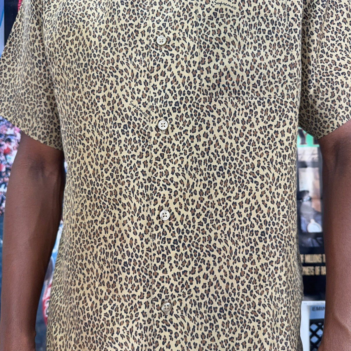 SUPREME SS22 LEOPARD SILK S/S SHIRT