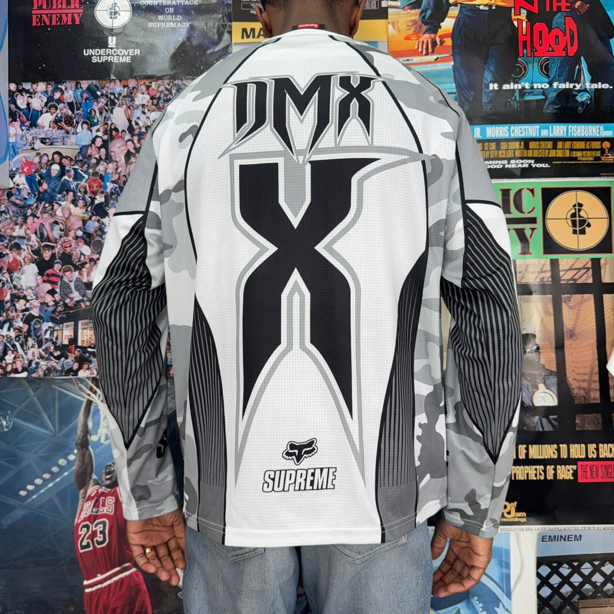 SUPREME FW25 FOX RACING DMX WHITE JERSEY