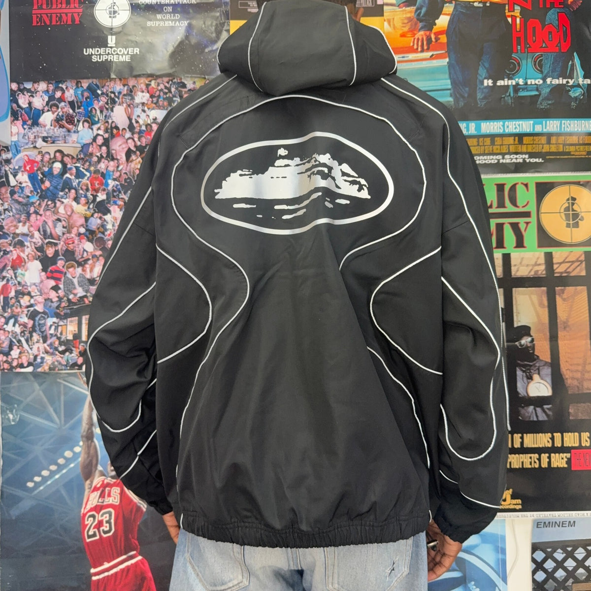 CORTEIZ NIKE BLACK REFLECTIVE JACKET