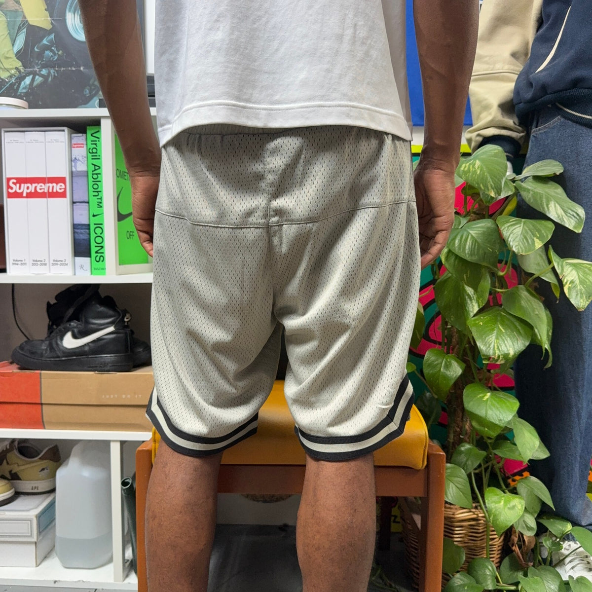 PALACE SS23 HESH ATHLETIC SHORTS GREY