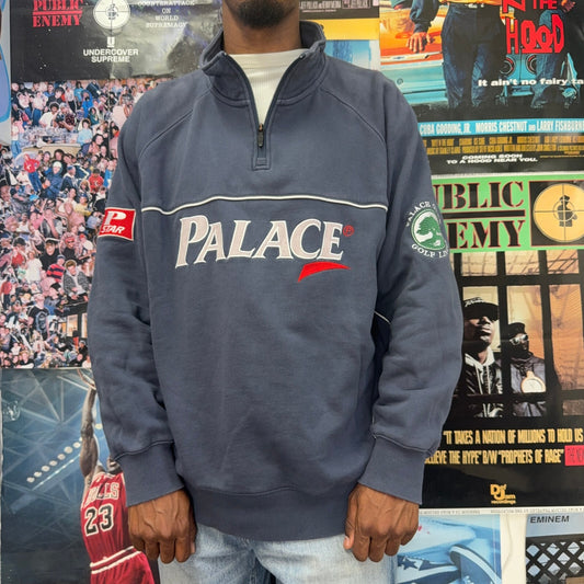 PALACE FW23 1/4 ZIP FUNNEL NECK SWEATSHIRT