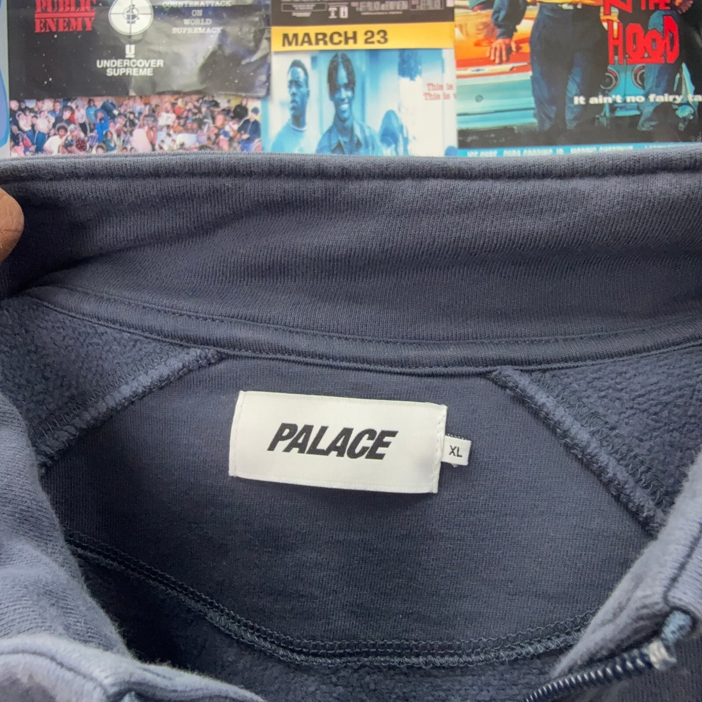 PALACE FW23 1/4 ZIP FUNNEL NECK SWEATSHIRT