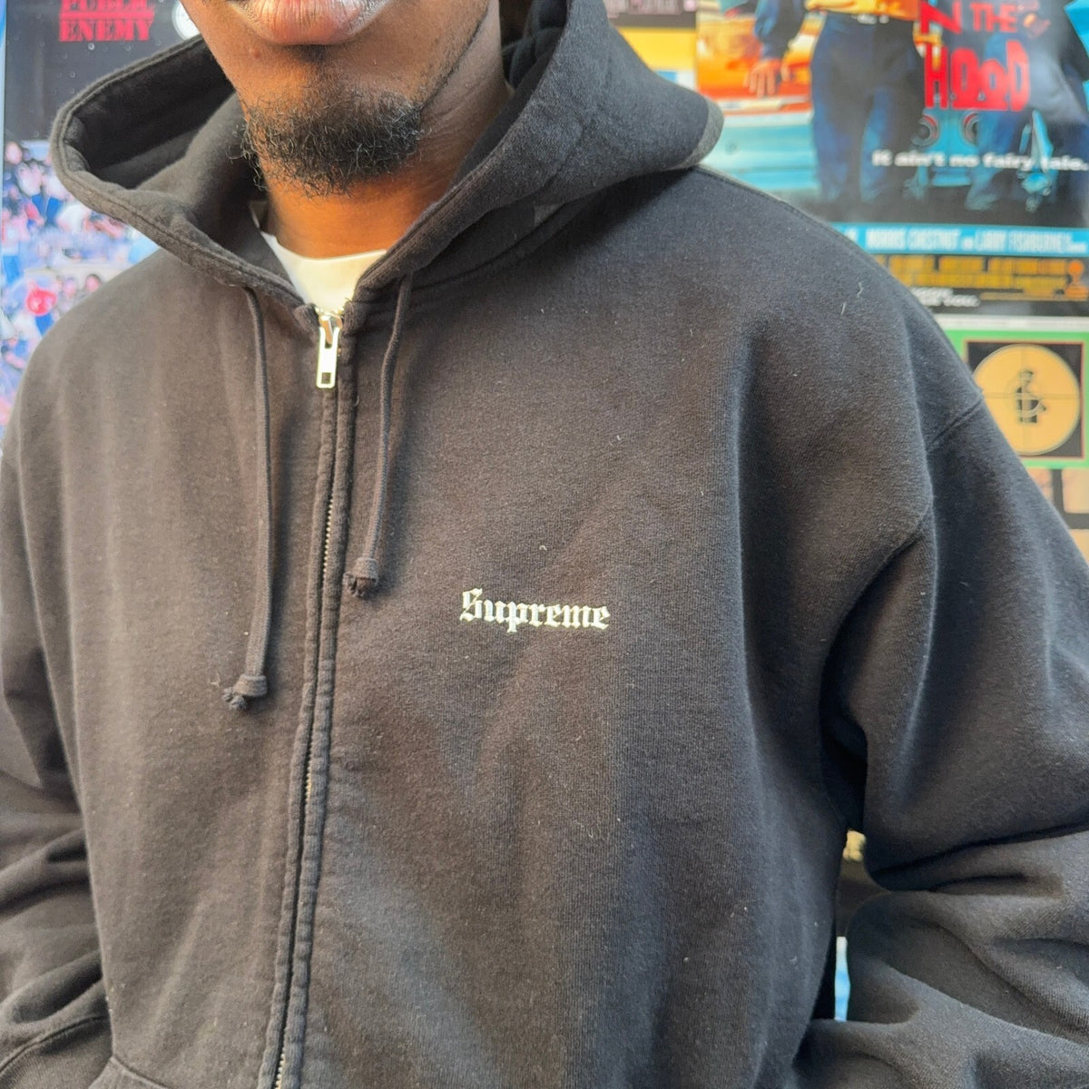SUPREME SS26 PARIS IS BURNING BLACK HOODIE