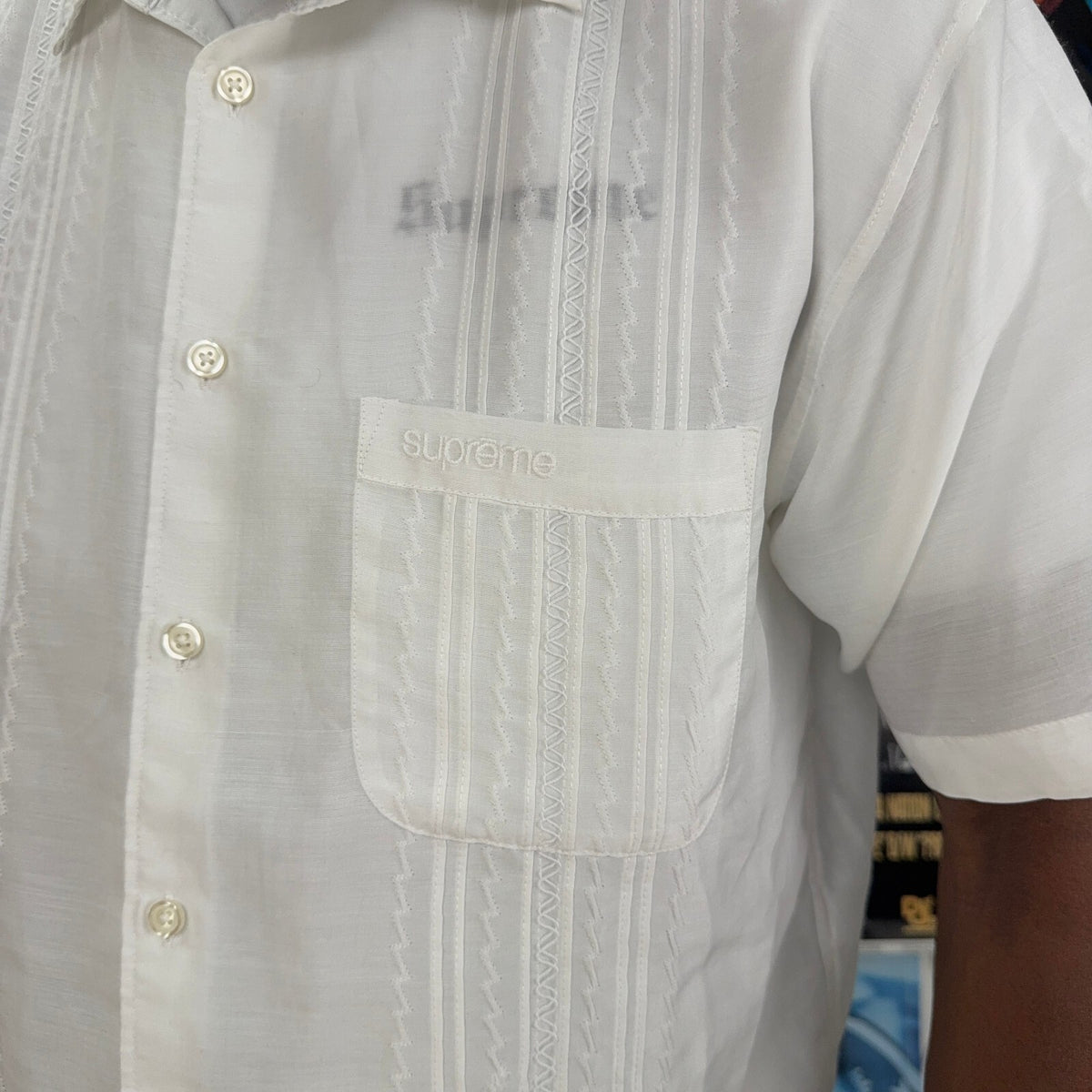 SUPREME SS26 PINTUCK S/S SHIRT