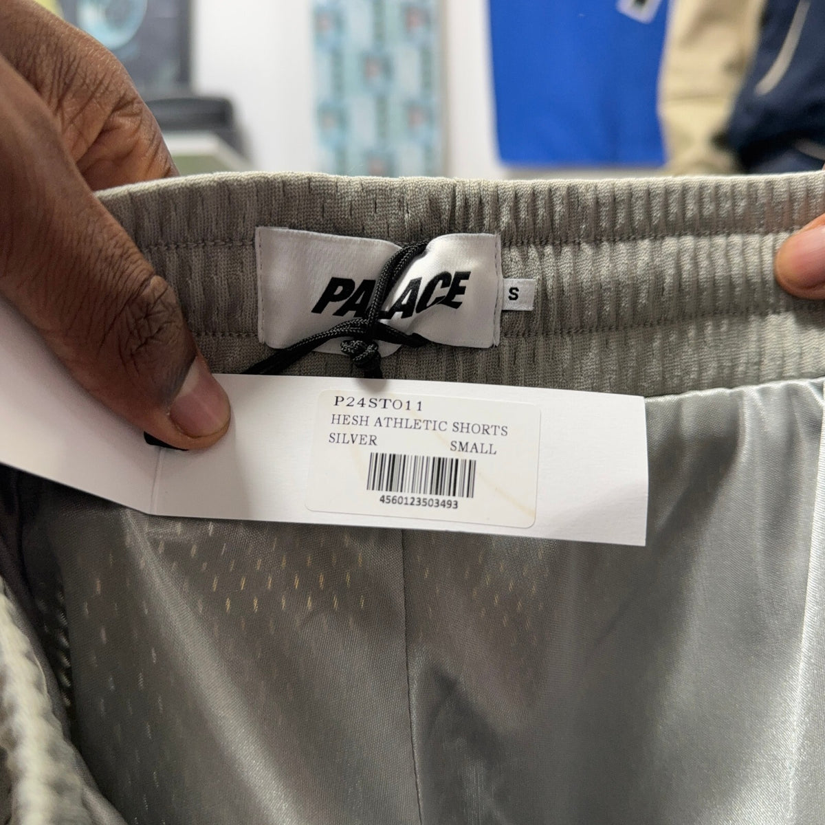 PALACE SS23 HESH ATHLETIC SHORTS GREY